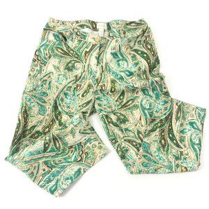 Chico's Skimmer Pants Paisley Ankle Crop